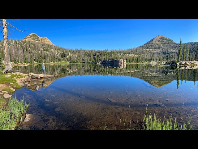 Duck Lake crystal reflection